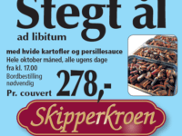 Stegt ål på menuen