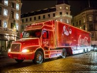 Coca-Cola julelastbilen (pressefoto).