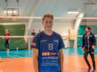 Oliver Rydahl til sin første træning i Volleyklubben Vestsjælland. Pressefoto.
