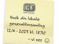 Generalforsamling i GF Vestsjælland