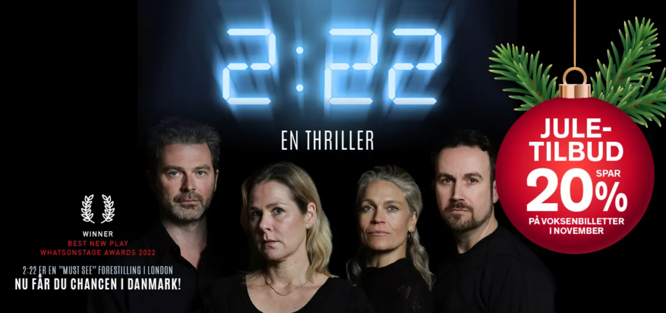 Årets dramaforestilling på Sjællands Teater - novembertilbud