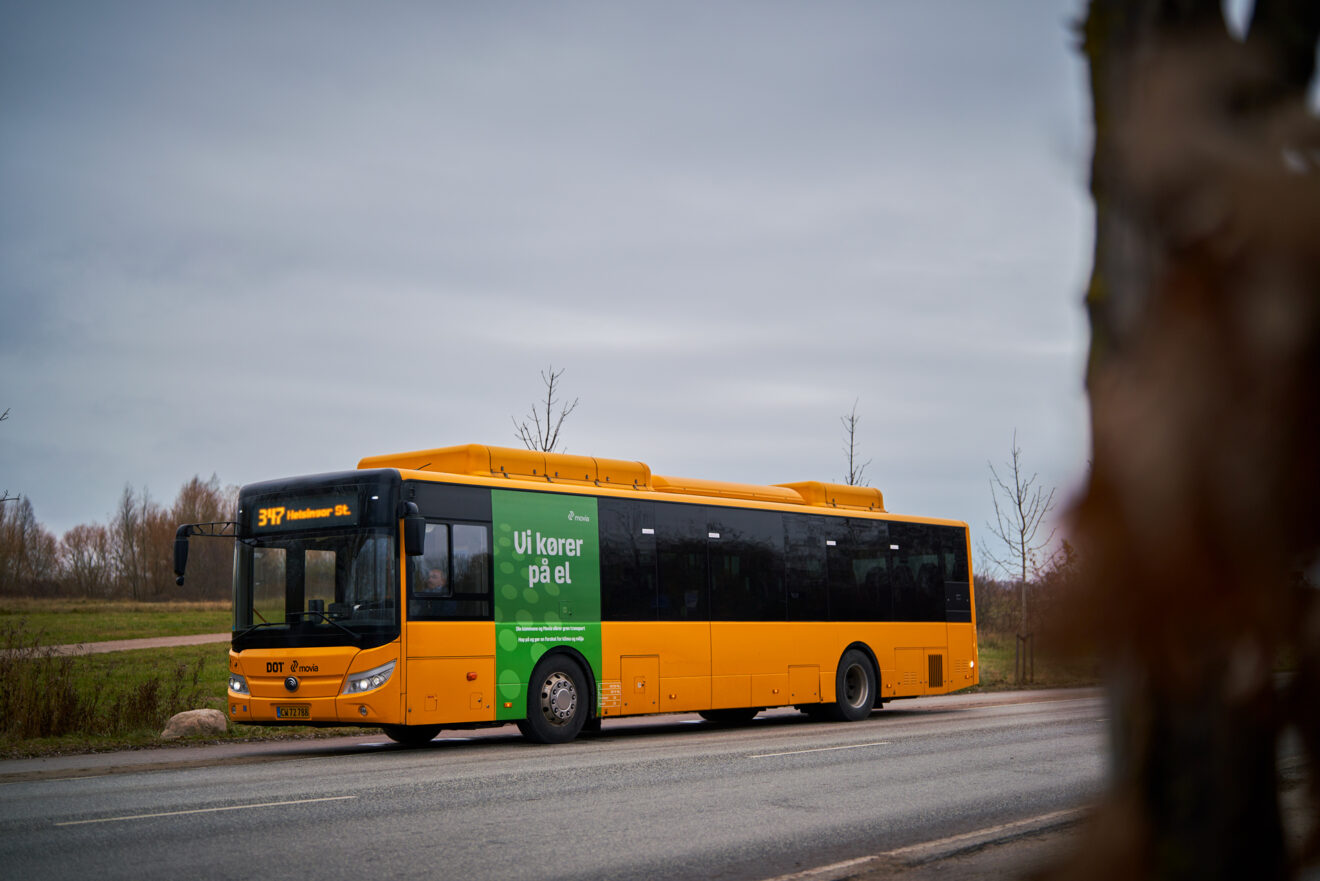 Movia når stort og vigtigt mål: Halvdelen af busserne kører nu på el